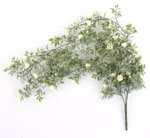 Planta artificiala curgatoare cu flori crem - 75 cm