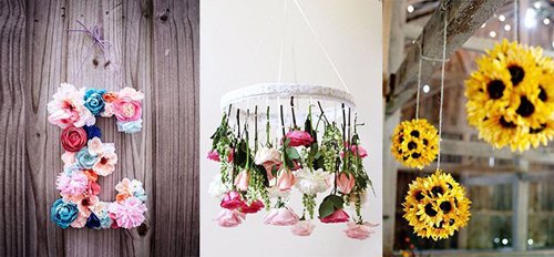  Un decor unic cu flori artificiale 