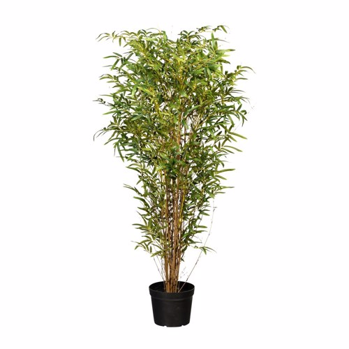 Bambus artificial decorativ cu trunchi natural - 150 cm