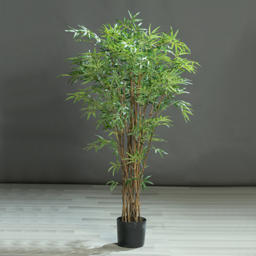 Bambus artificial in ghiveci negru - 150 cm