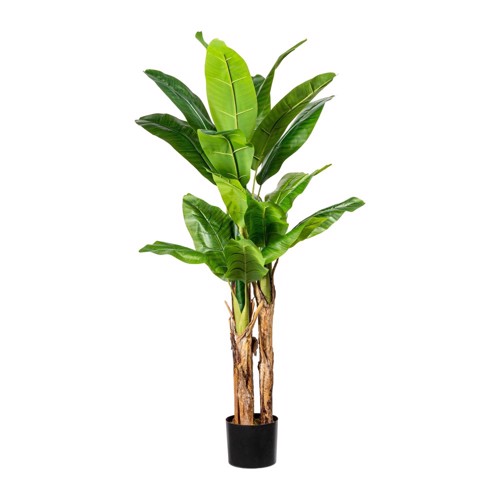 Bananier artificial x3 in ghiveci - 150 cm
