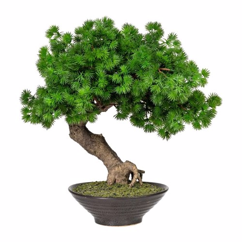 Bonsai artificial Larch in ghiveci ceramic - 37 cm