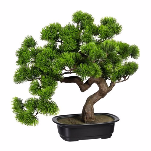 Bonsai artificial Pine in ghiveci din plastic - 40 cm