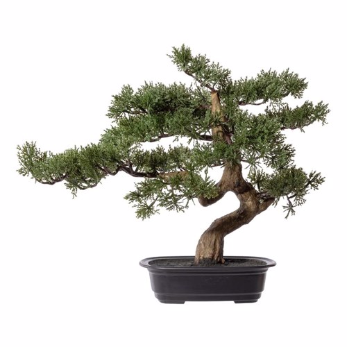 Bonsai artificial Pine in ghiveci din plastic - 40 cm