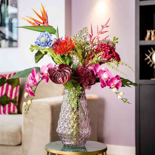 Buchet flori artificiale exotice - 65 cm 