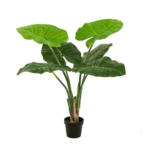 Copac artificial Alocasia cu 6 frunze - 90 cm
