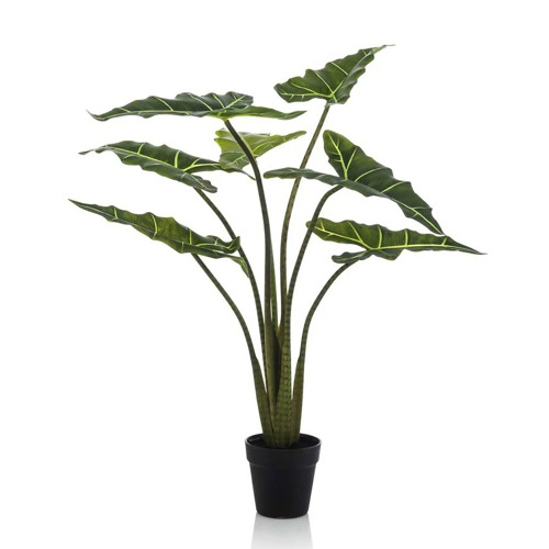 Copac artificial Alocasia frydek cu 7 frunze - 100 cm