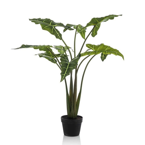 Copac artificial Alocasia frydek cu 9 frunze - 120 cm