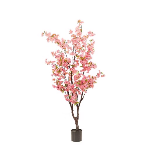 Copac artificial cu flori Cherry roz - 175 cm