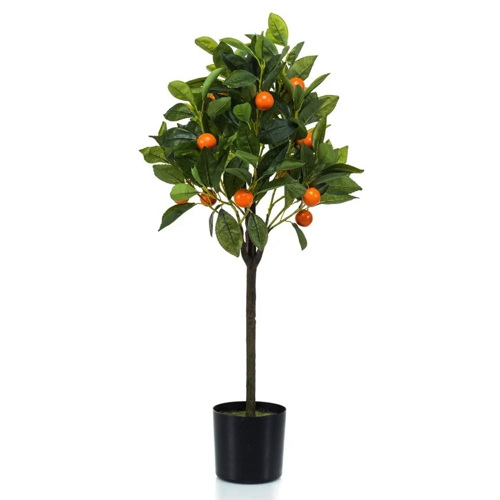 Copac artificial de portocale in ghiveci - 75 cm