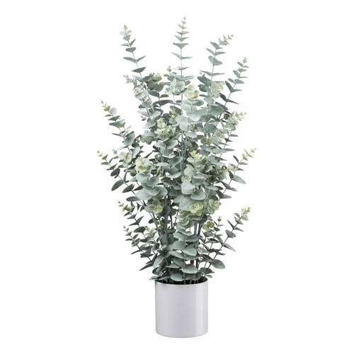 Eucalipt artificial verde pudrat in ghiveci - 95 cm