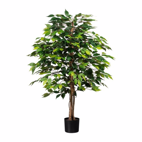 Ficus artificial Benjamina cu trunchi natural - 120 cm