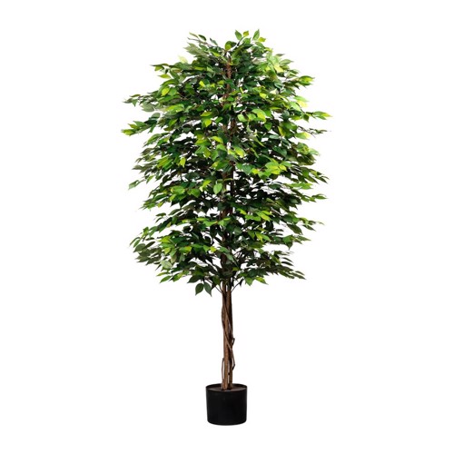 Ficus artificial Benjamina cu trunchi natural - 210 cm