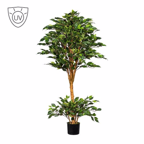 Ficus artificial Benjamina cu trunchi natural UV - 150 cm