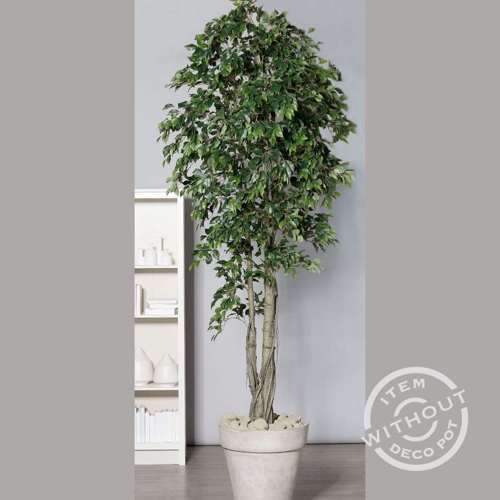 Ficus artificial gigant Benjamina in ghiveci din plastic - 300 cm 