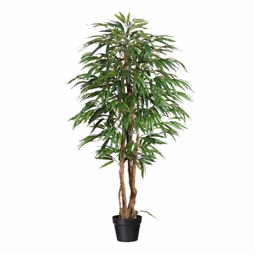 Ficus artificial Weeping cu trunchi natural in ghiveci - 150 cm