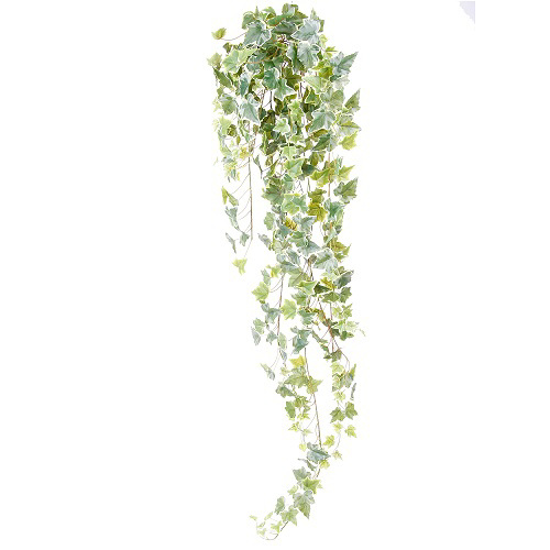 Ghirlanda iedera artificiala verde-crem - 120 cm