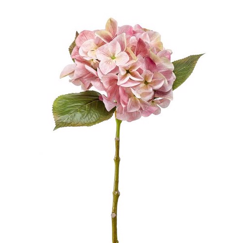 Hortensie artificiala roz-crem - 47 cm