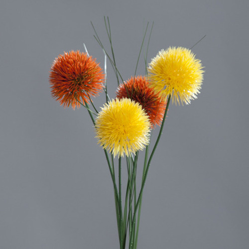 Iarba artificiala decorativa galben-portocaliu x2buc - 48 cm