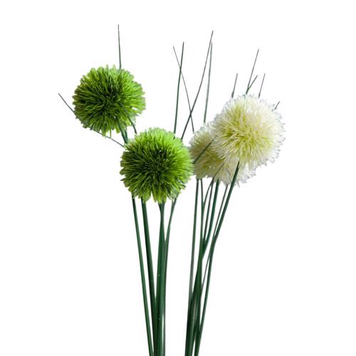 Iarba artificiala decorativa verde-crem x2buc - 48 cm