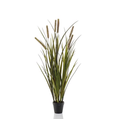Iarba artificiala decorativa x6 Cattail - 85 cm