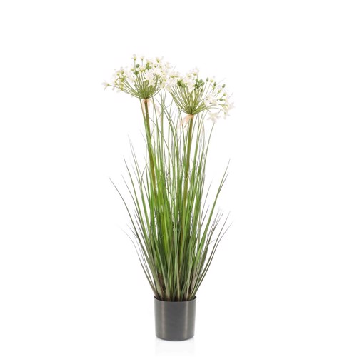 Iarba artificiala verde x2 Agapanthus crem - 80 cm