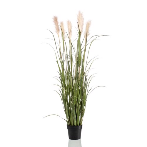 Iarba artificiala verde x7 Pampas crem - 160 cm