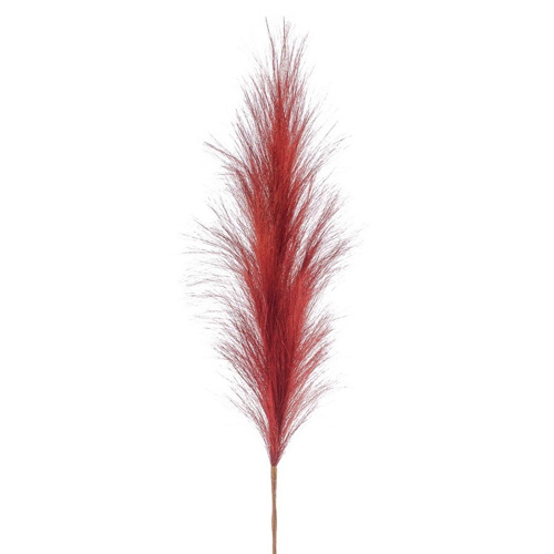 Pampas artificial decorativ maro-visiniu - 115 cm 