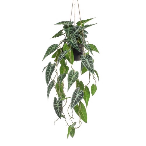 Planta artificiala curgatoare Alocasia in ghiveci - 80 cm