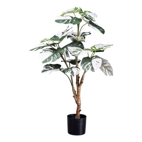 Planta artificiala Monstera Deliciosa Variegata - 80 cm