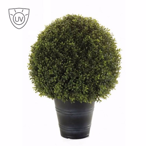 Sfera buxus artificial Ø 50cm UV in ghiveci Boxwood - 68 cm