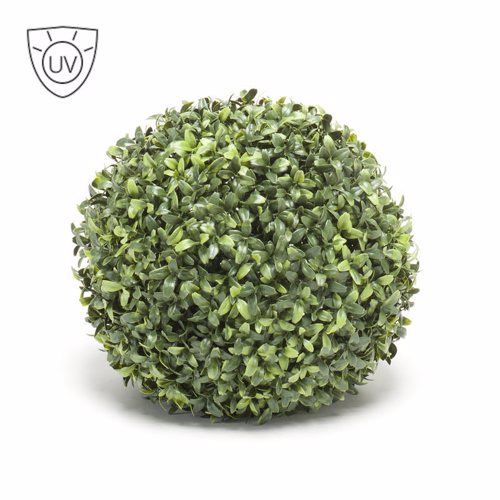 Sfera buxus artificial decorativ UV Boxwood - 27 cm