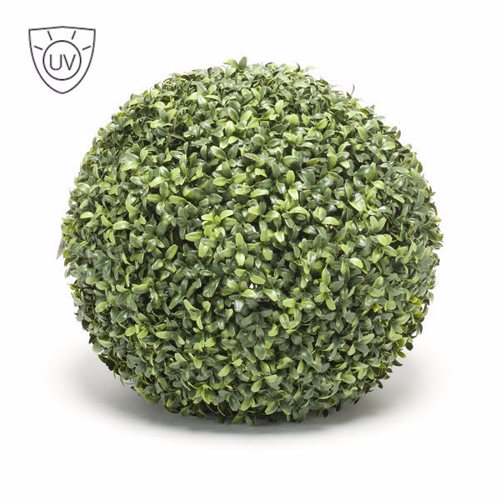 Sfera buxus artificial decorativ UV Boxwood - 40 cm