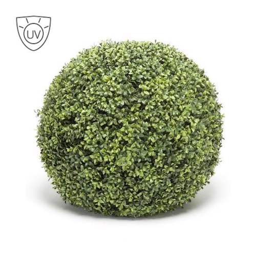 Sfera buxus artificial decorativ UV Boxwood - 50 cm