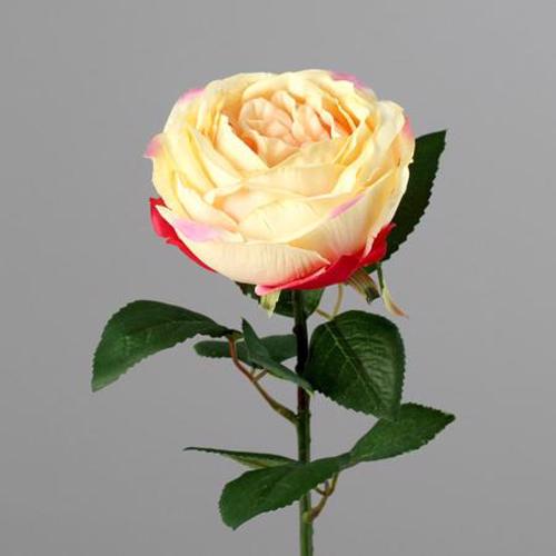 Trandafir artificial roz-somon - 47 cm