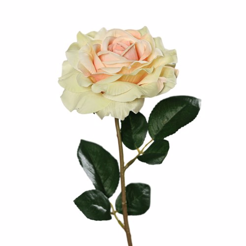 Trandafir artificial somon-crem - 56 cm