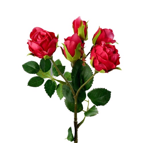 Trandafiri artificiali fuchsia - 37 cm