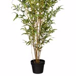 Bambus artificial decorativ cu trunchi natural - 120 cm