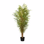 Bambus artificial decorativ cu trunchi natural - 180 cm