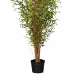 Bambus artificial decorativ cu trunchi natural - 180 cm