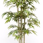 Bambus artificial decorativ x7 in ghiveci - 150 cm