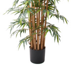 Bambus artificial in ghiveci negru - 145 cm