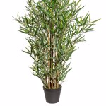 Bambus artificial MINI x7 cu trunchi natural - 120 cm