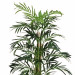 Bambus artificial PALM in ghiveci alb - 100 cm