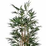 Bambus artificial verde x7 cu trunchi natural - 120 cm