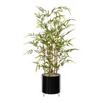 Bambus artificial x7 cu trunchi natural UV - 100 cm