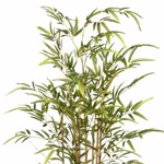 Bambus artificial x7 cu trunchi natural UV - 100 cm