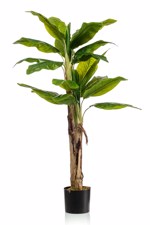Bananier artificial decorativ x2 in ghiveci - 140 cm