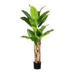 Bananier artificial x3 in ghiveci - 150 cm