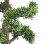 Bonsai artificial decorativ Cedar in ghiveci ceramic - 45 cm